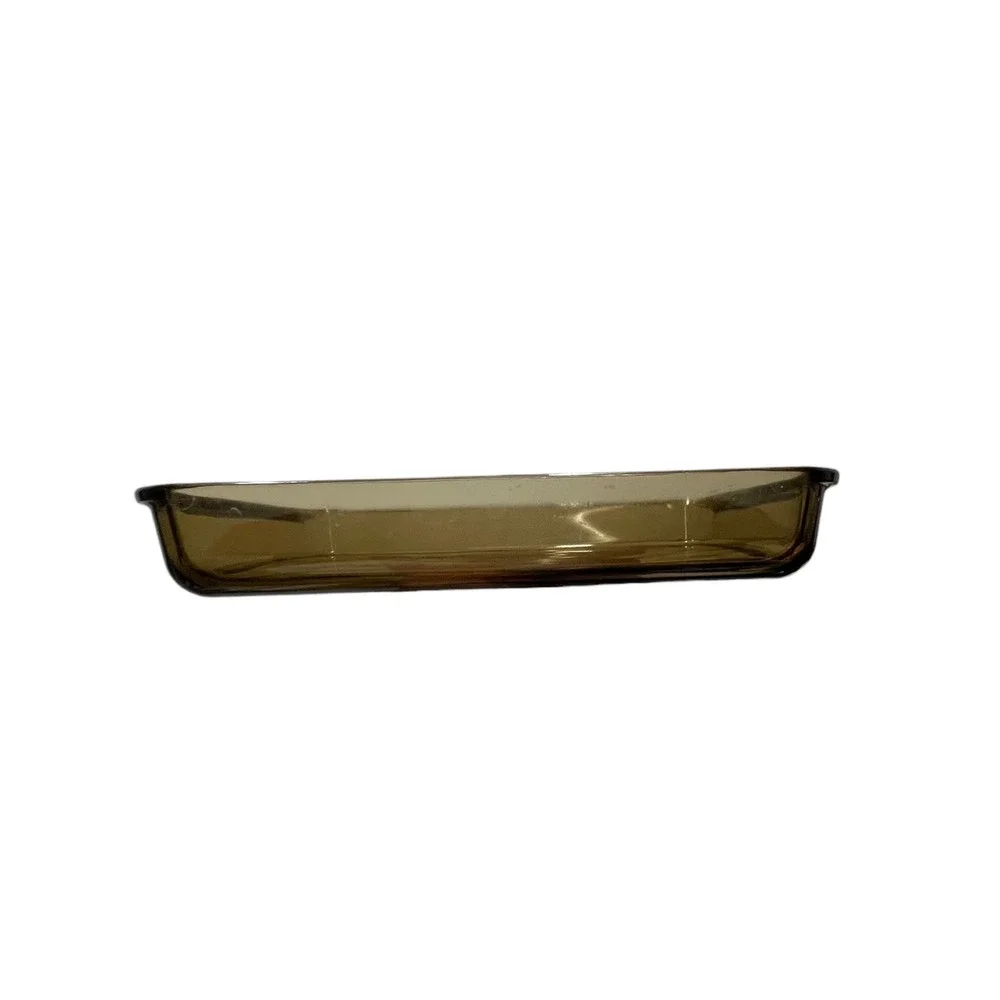 Pyrex Visions Amber Glass 2L Rectangular Baking Dish 232 28x18x4cm USA Made‎